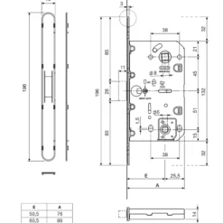REVOLUTION XT - Picaporte magnético completo de muletilla