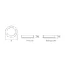 ROKO - Downlight Led circular para sobreponer a techo con selector de temperatura