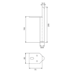 RONDA - Pata para muebles con arista vertical