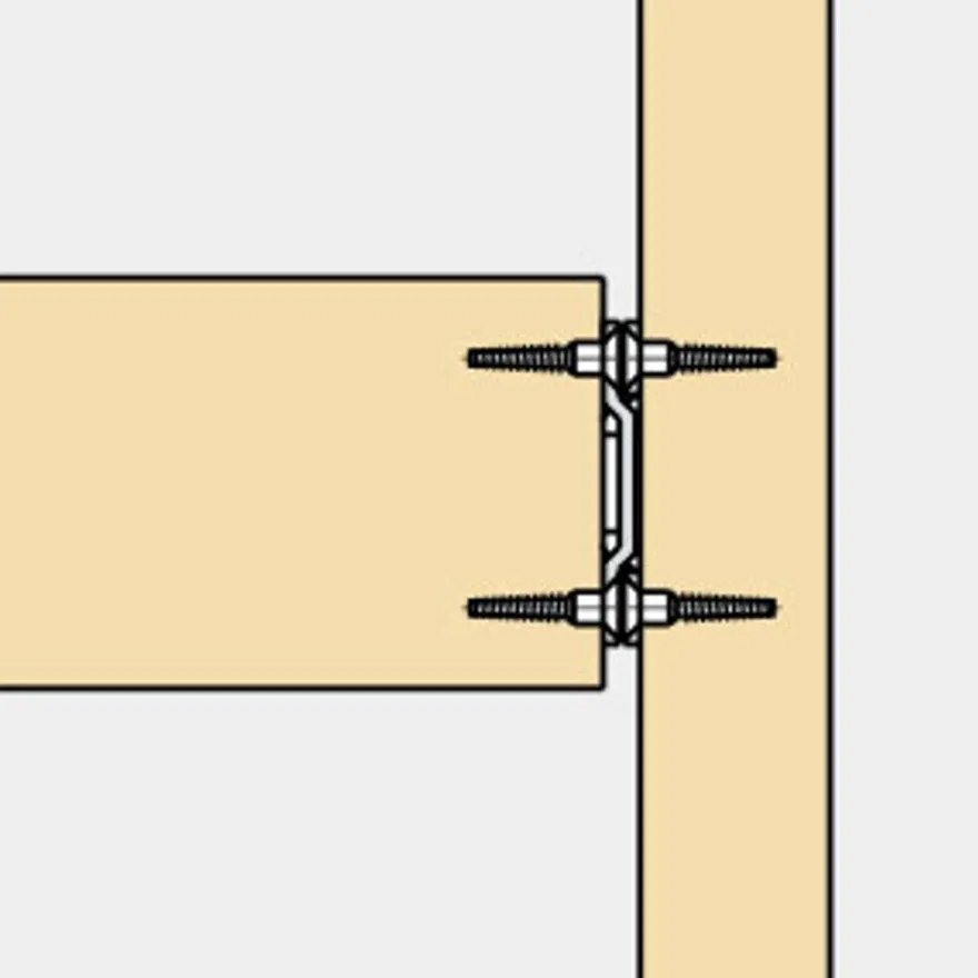 ROYO BF-857 - Conector sobrepuesto para panelar Sugatsune