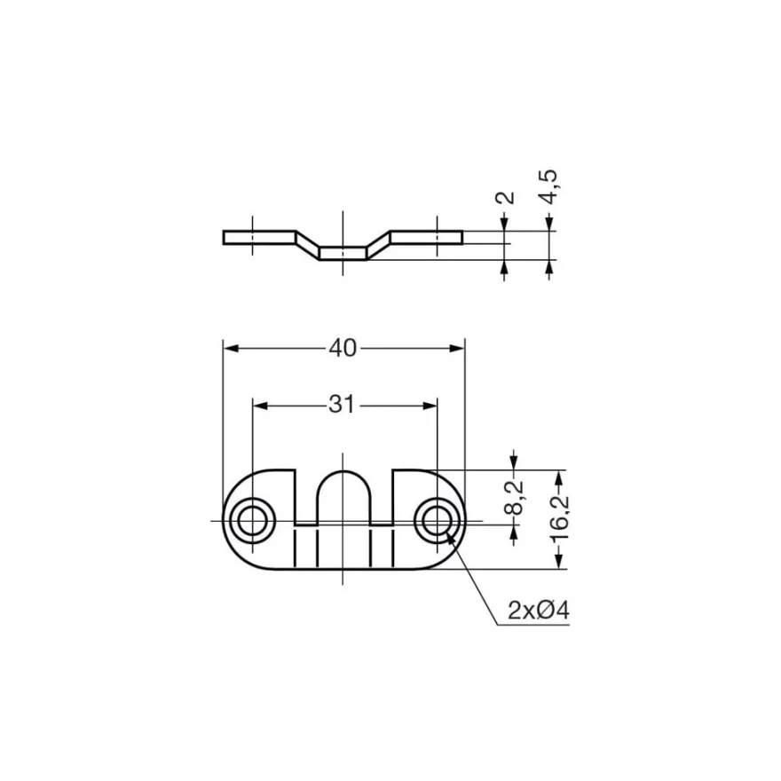 ROYO BF-857 - Conector sobrepuesto para panelar Sugatsune