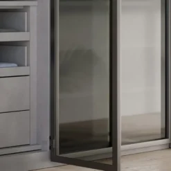 Salice CONECTA – Bisagra oculta para instalar en puerta de aluminio