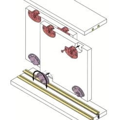 SERIE 310 - Guía Aluminio para 23 y 43 Kg.