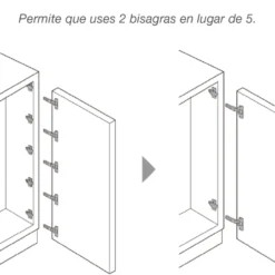 Serie J95 - Bisagra para grandes espesores y puertas pesadas. Apertura 95º.