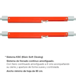 SERIE UNIKGLASS + TOP 50/100/150 para 1 hoja móvil de cristal de perfil oculto falso techo hasta 150 Kgs.