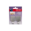Set de 2 colgadores adhesivos multiusos de acero inoxidable