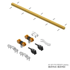 SF-P70 READY - Guía y accesorios puertas correderas hasta 70 Kg.