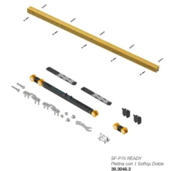 SF-P70 READY - Guía y accesorios puertas correderas hasta 70 Kg.