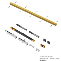 SF-P70 READY - Guía y accesorios puertas correderas hasta 70 Kg.