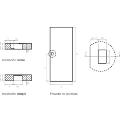S-HANDLE - Maneta invisible tipo asa de instalación enrasada