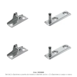 Sistema de fijaciones a puerta para Aventos Blum HK-XS