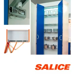 Sistema para puertas correderas libro plegables de madera