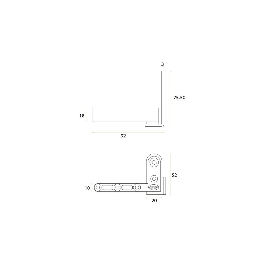 Sistema pivotante libre JNF para puertas batientes hasta 40 Kg.