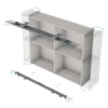 SLIDER L70 FLEX - Para armarios de 2 puertas de hasta 70 kg