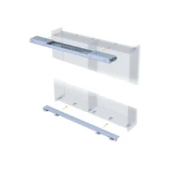 SLIDER M50 - Sistema oculto corredera planas para armarios de 2 puertas de hasta 50 kg