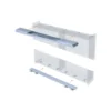 SLIDER M35 - Sistema oculto puertas correderas planas para armarios de 2 puertas de hasta 35 kg.