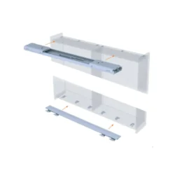SLIDER M35 - Sistema oculto puertas correderas planas para armarios de 2 puertas de hasta 35 kg.