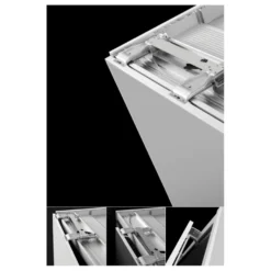 SLIDER S20 - Sistema corredera ocultas MUEBLE BAJO para armarios de 2 puertas hasta 20 kg.
