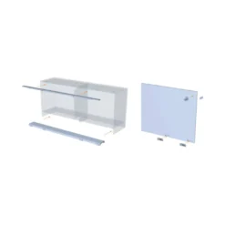 SLIDER S20 - Sistema corredera ocultas MUEBLE BAJO para armarios de 2 puertas hasta 20 kg.