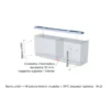 SLIDER S20 - Sistema corredera ocultas MUEBLE ALTO para armarios de 2 puertas hasta 20 kg.