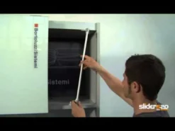 SLIDER S20 - Sistema corredera ocultas MUEBLE ALTO para armarios de 2 puertas hasta 20 kg.