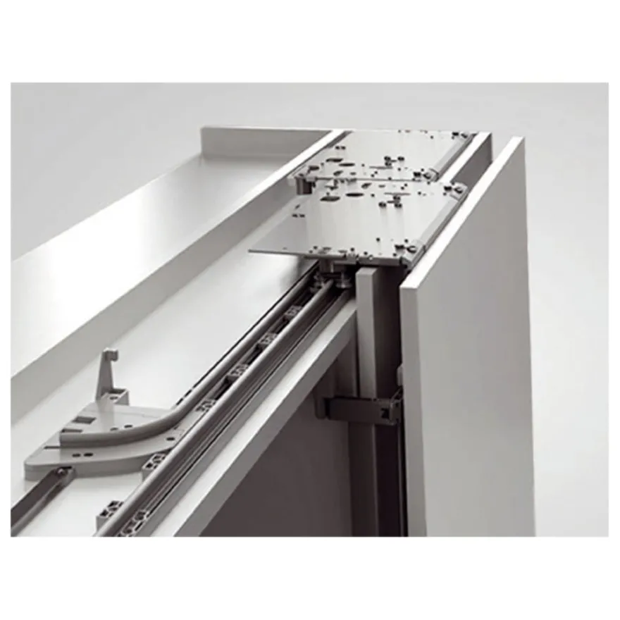 SLIDER S10 Sistema oculto para muebles altos y bajos de 2 puertas correderas hasta 10 Kg.