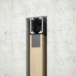 SLID INTRA 150 - Guía entre tabiques y accesorios retráctiles para 1 puerta corredera de madera hasta 150Kg.