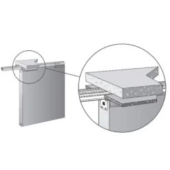 SLID TOP 150 - Jgo. de accesorios para 1 puerta corredera de madera hasta 150 Kg.