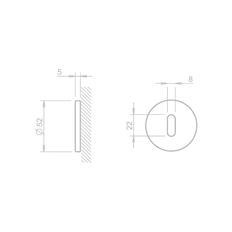 SLIM - Bocallaves Borjas by Selec Design (Acero Inox)