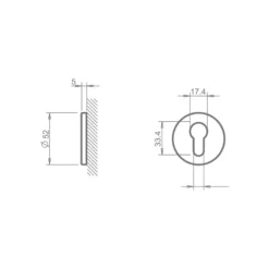 SLIM - Bocallaves de Serreta by Selec Design (Acero Inox)