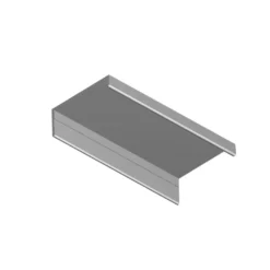 SLIM-4 - Tirador tipo pestaña sin agujero para tornillos mecanizado