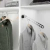 Soporte Cromado trajes 3 posiciones abatible