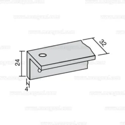 Soporte escuadra para puertas automáticas PORTEO