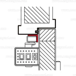 Soporte escuadra para puertas automáticas PORTEO