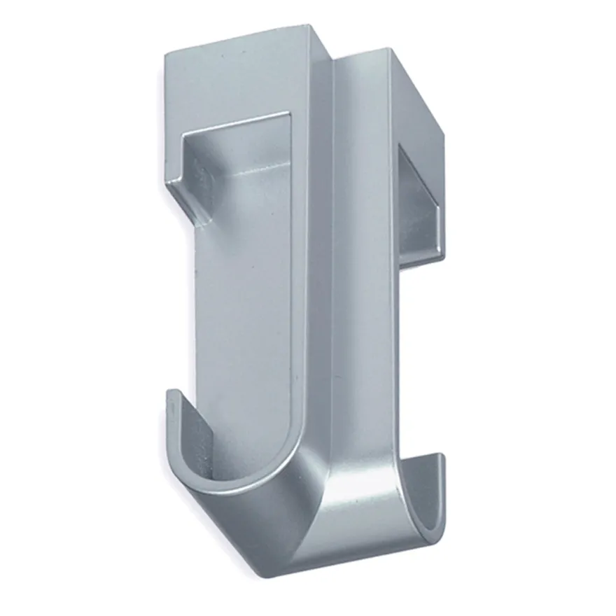 Soporte fijación techo angular para barra armario ovalada