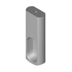 Soporte fijación techo rectangular para barra armario ovalada