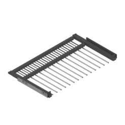 Soporte pantalonero Antracita extraíble de fijación lateral con bandeja para accesorios