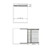 Soporte pantalonero Cromo Mate extraíble de fijación lateral con bandeja para accesorios