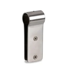 Soporte pinza para tubo y tablero para cabinas sanitarias