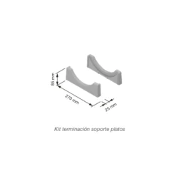 Soporte platos para cajones o módulos altos Menage Confort