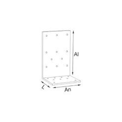 Spax SXAJ - Escuadra extrafuerte de unión angular para madera