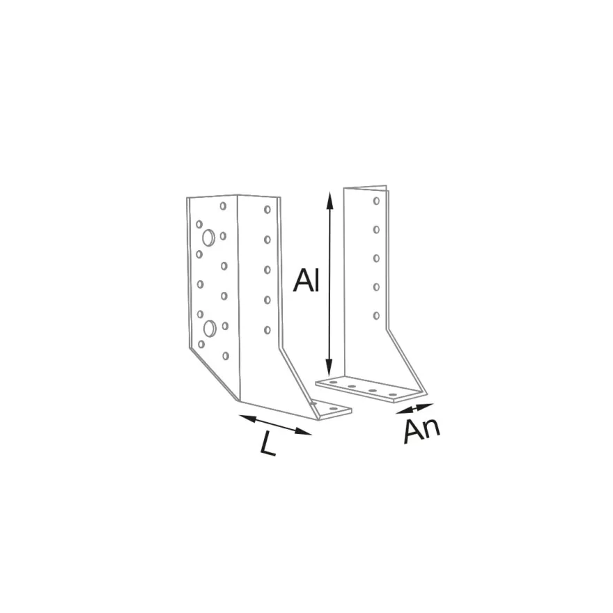 Spax SXJHK2P - Soporte para vigas de 2 piezas