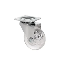 SPOT - Rueda mueble transparente con pletina con y sin freno