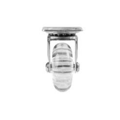 SPOT - Rueda mueble transparente con pletina con y sin freno