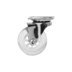 SPOT - Rueda mueble transparente con pletina con y sin freno