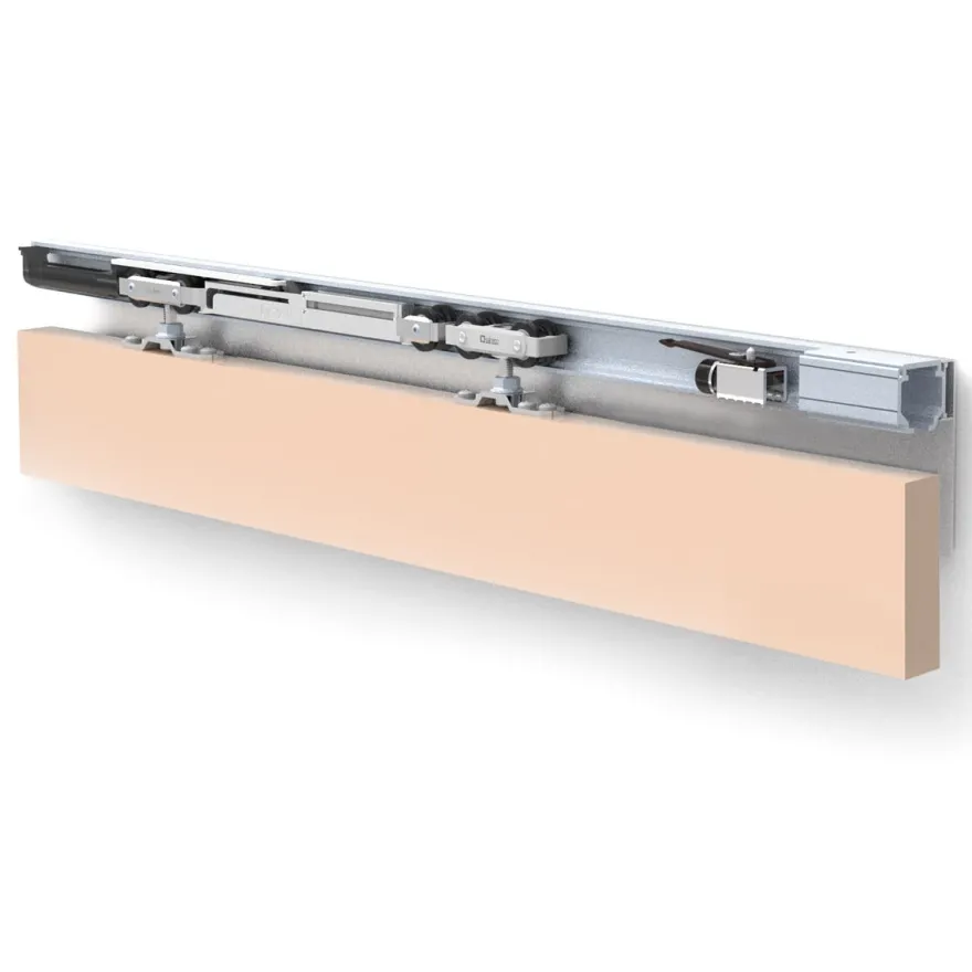 STANDARD - Sistema de perfil visto para puertas correderas de 50 a 80 Kg.