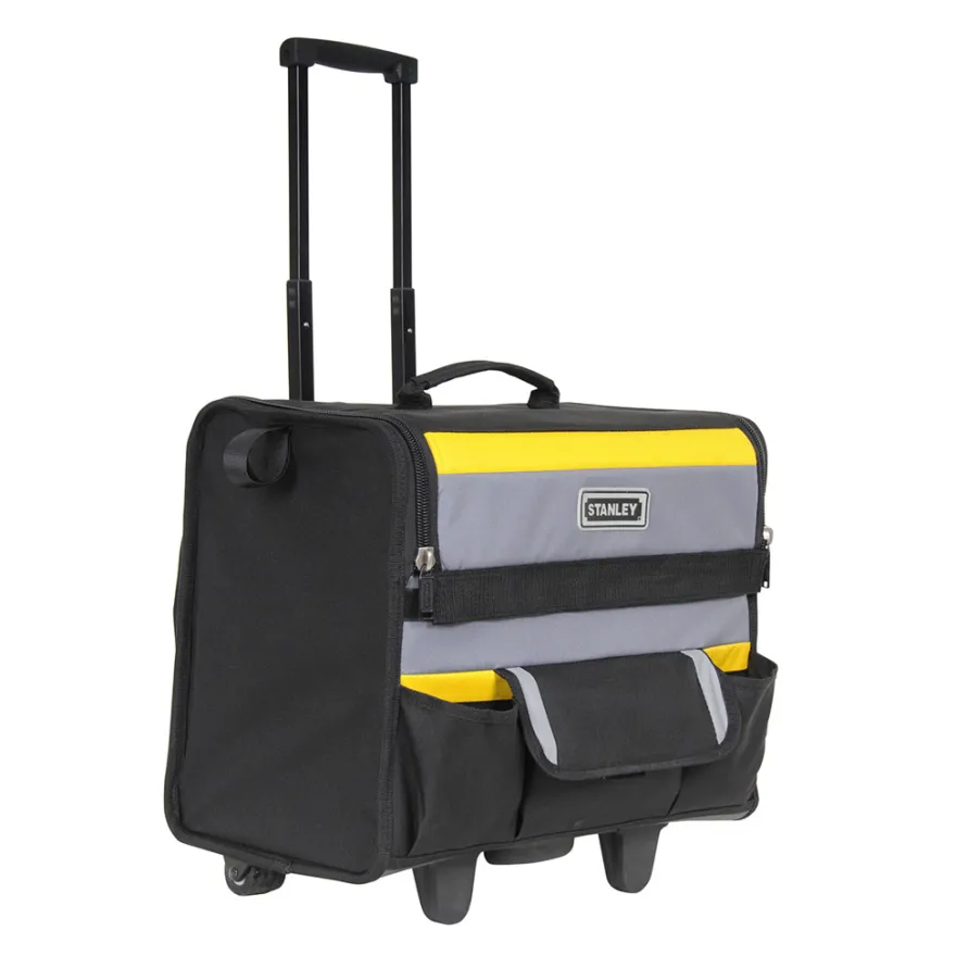STANLEY - Bolsa organizadora de herramientas rígida con ruedas