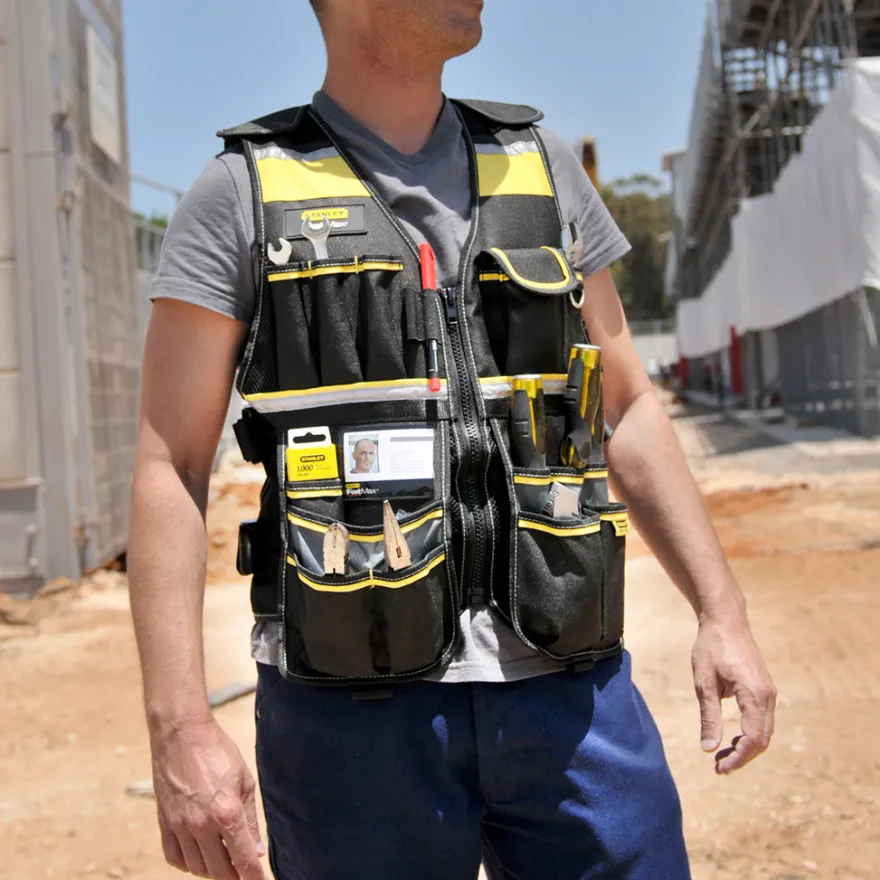 STANLEY - Chaleco portaherramientas talla única ajustable