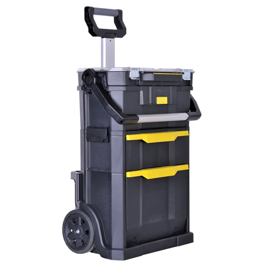 STANLEY - Taller móvil modular + Caja de herramientas - 2 en 1
