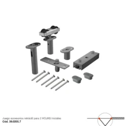 STAR FOLD - Accesorios para puertas plegables hasta 4 hojas y un máx. de 80 Kg. sin guía en el suelo